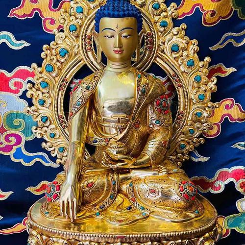 TÔN TƯỢNG THÍCH CA MÂU NI NEPAL CAO CẤP 40CM