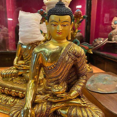 TÔN TƯỢNG THÍCH CA MÂU NI NEPAL CAO CẤP 33CM