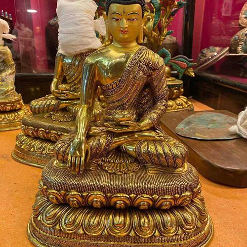 TÔN TƯỢNG THÍCH CA MÂU NI NEPAL CAO CẤP 33CM