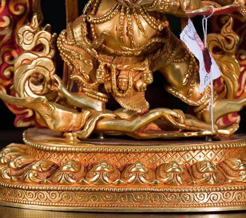 TÔN TƯỢNG NGÀI MAHAKALA-ĐỒNG MẠ VÀNG