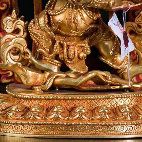 TÔN TƯỢNG NGÀI MAHAKALA-ĐỒNG MẠ VÀNG