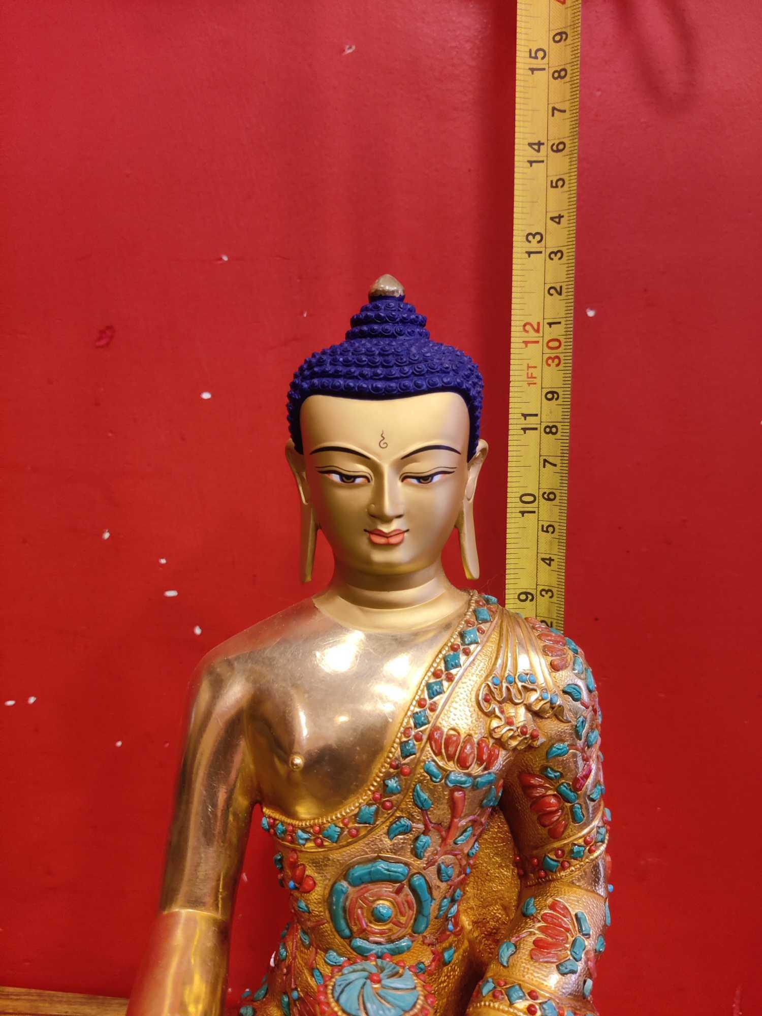 TÔN TƯỢNG THÍCH CA MÂU NI NEPAL CAO CẤP 33CM