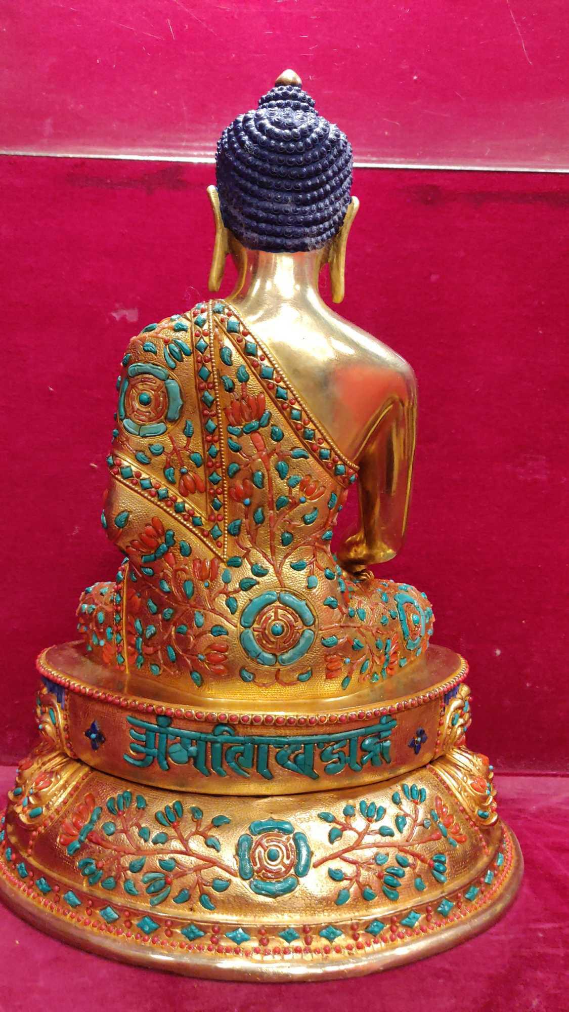 TÔN TƯỢNG THÍCH CA MÂU NI NEPAL CAO CẤP 33CM