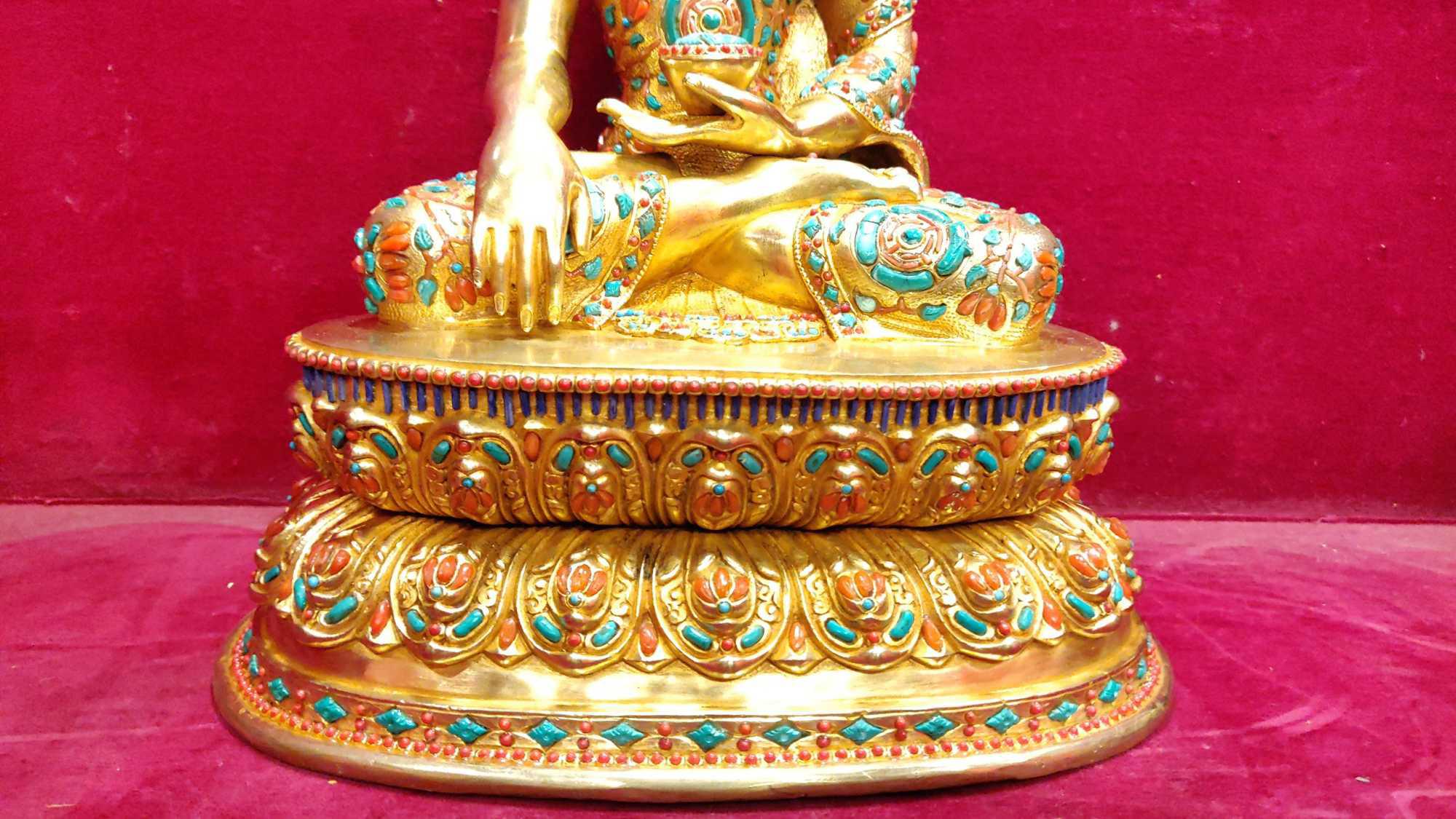 TÔN TƯỢNG THÍCH CA MÂU NI NEPAL CAO CẤP 33CM