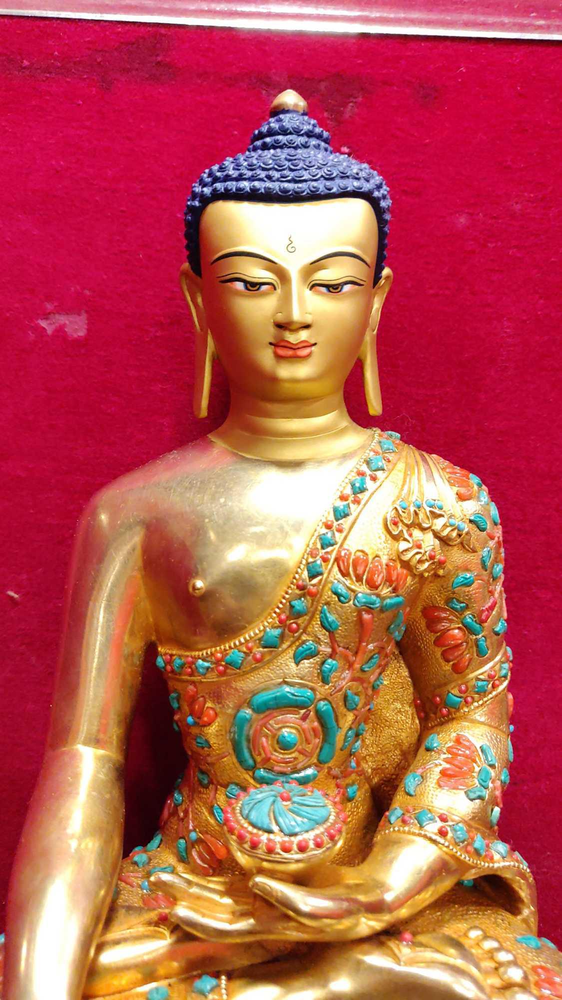 TÔN TƯỢNG THÍCH CA MÂU NI NEPAL CAO CẤP 33CM