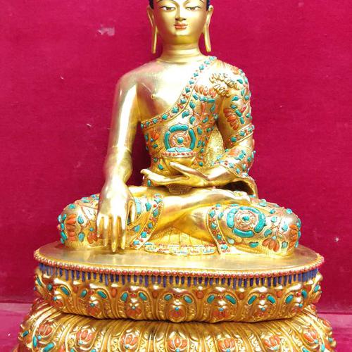 TÔN TƯỢNG THÍCH CA MÂU NI NEPAL CAO CẤP 33CM