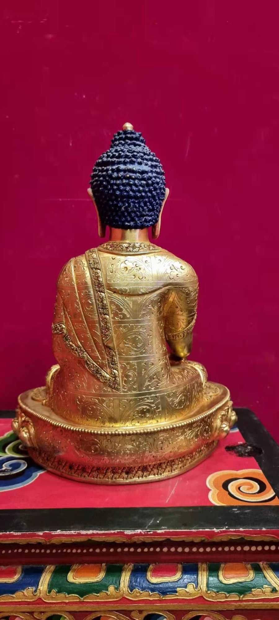 TÔN TƯỢNG THÍCH CA MÂU NI NEPAL CAO CẤP 36CM