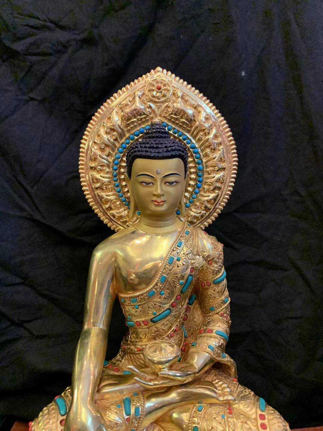 TÔN TƯỢNG THÍCH CA MÂU NI NEPAL 36CM