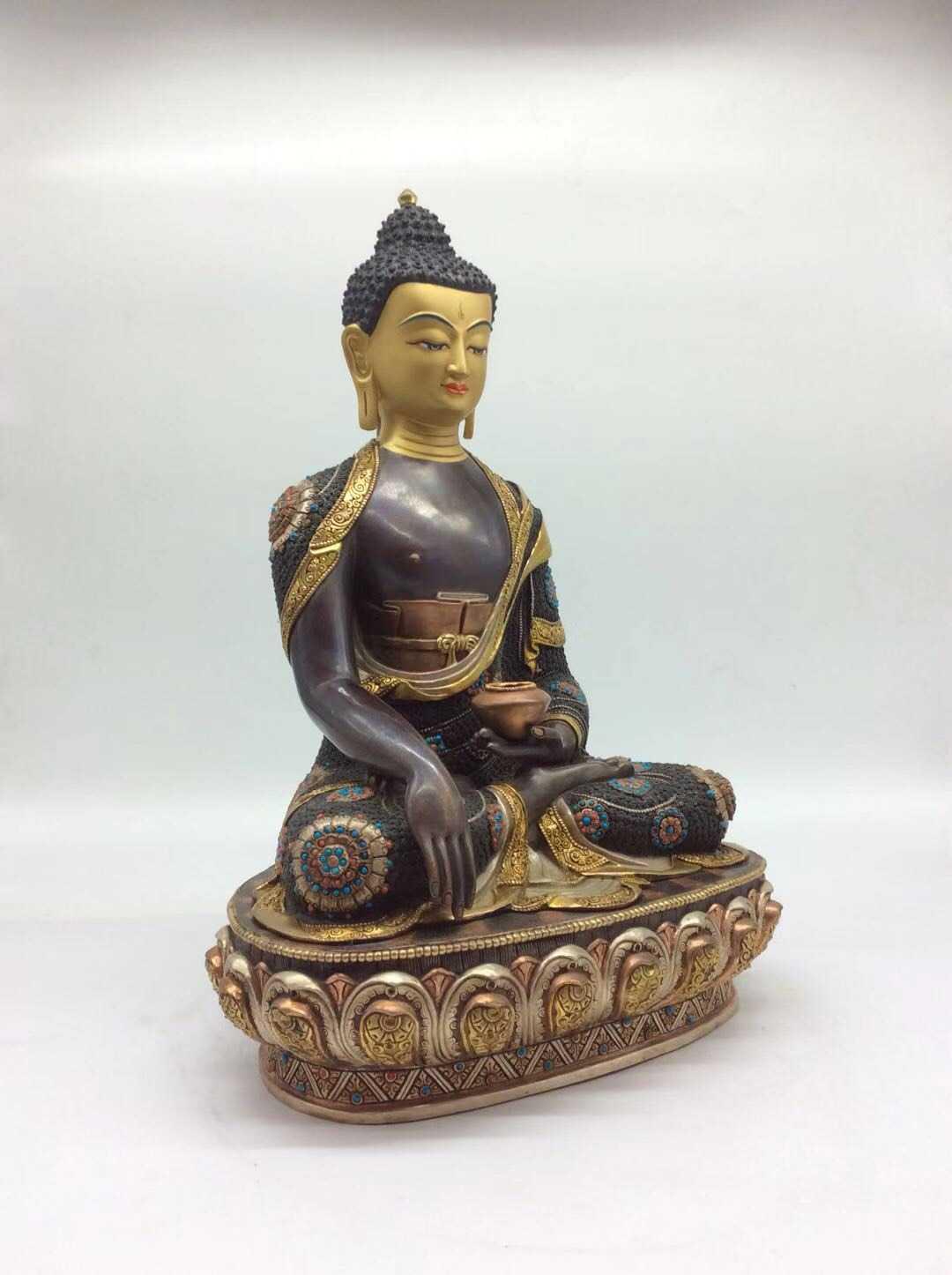 TÔN TƯỢNG THÍCH CA MÂU NI NEPAL 45CM