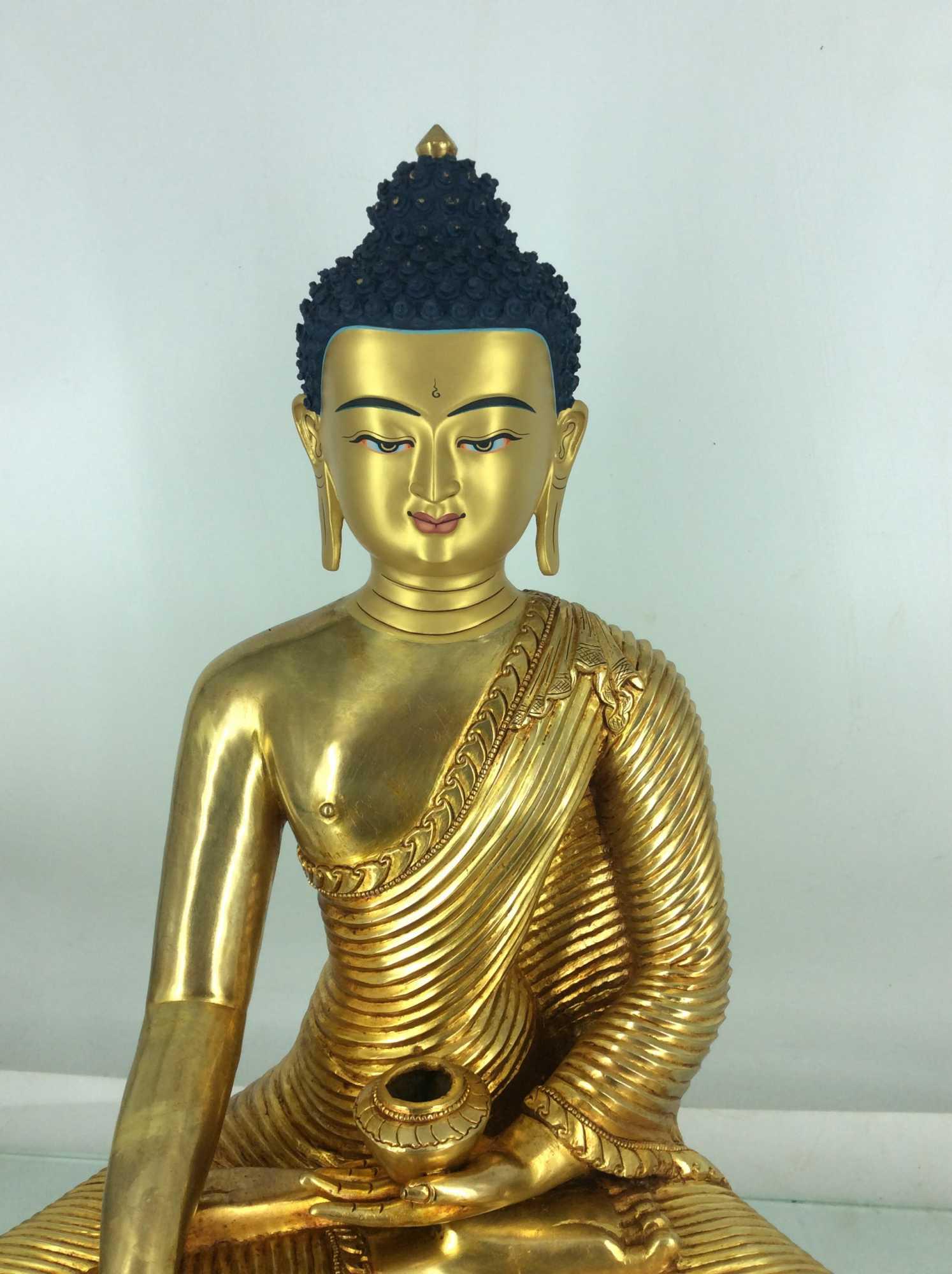 TÔN TƯỢNG THÍCH CA MÂU NI NEPAL CAO CẤP 45CM