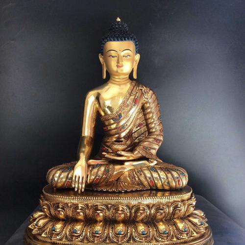 TÔN TƯỢNG THÍCH CA MÂU NI NEPAL CAO CẤP 45CM