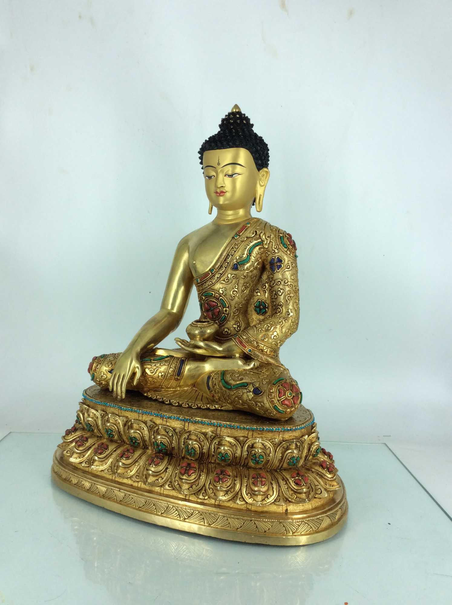 TÔN TƯỢNG THÍCH CA MÂU NI NEPAL CAO CẤP 45CM