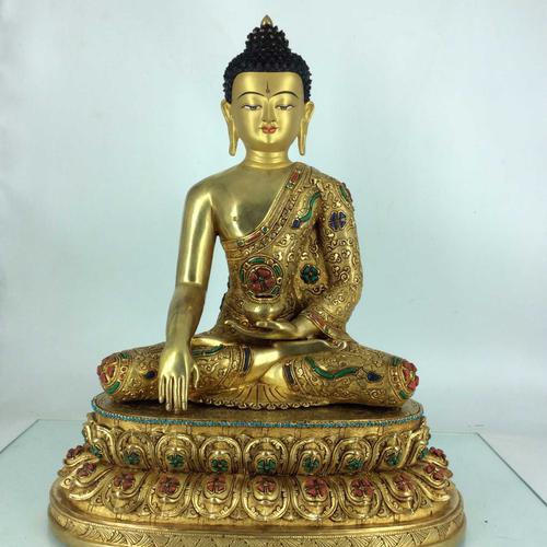 TÔN TƯỢNG THÍCH CA MÂU NI NEPAL CAO CẤP 45CM