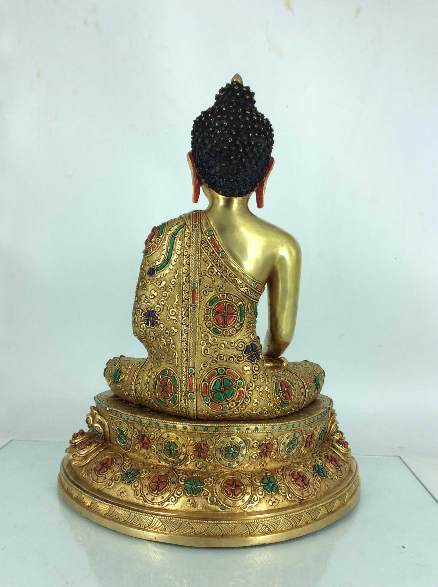 TÔN TƯỢNG THÍCH CA MÂU NI NEPAL CAO CẤP 45CM