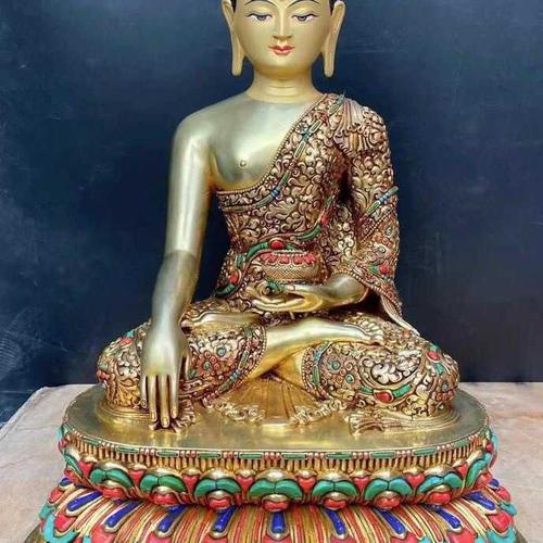 TÔN TƯỢNG THÍCH CA MÂU NI CAO CẤP NEPAL 45CM