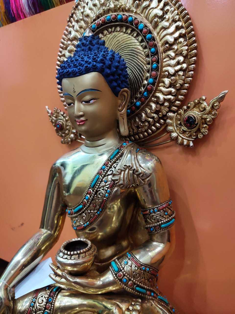 TÔN TƯỢNG THÍCH CA MÂU NI CAO CẤP NEPAL 48CM