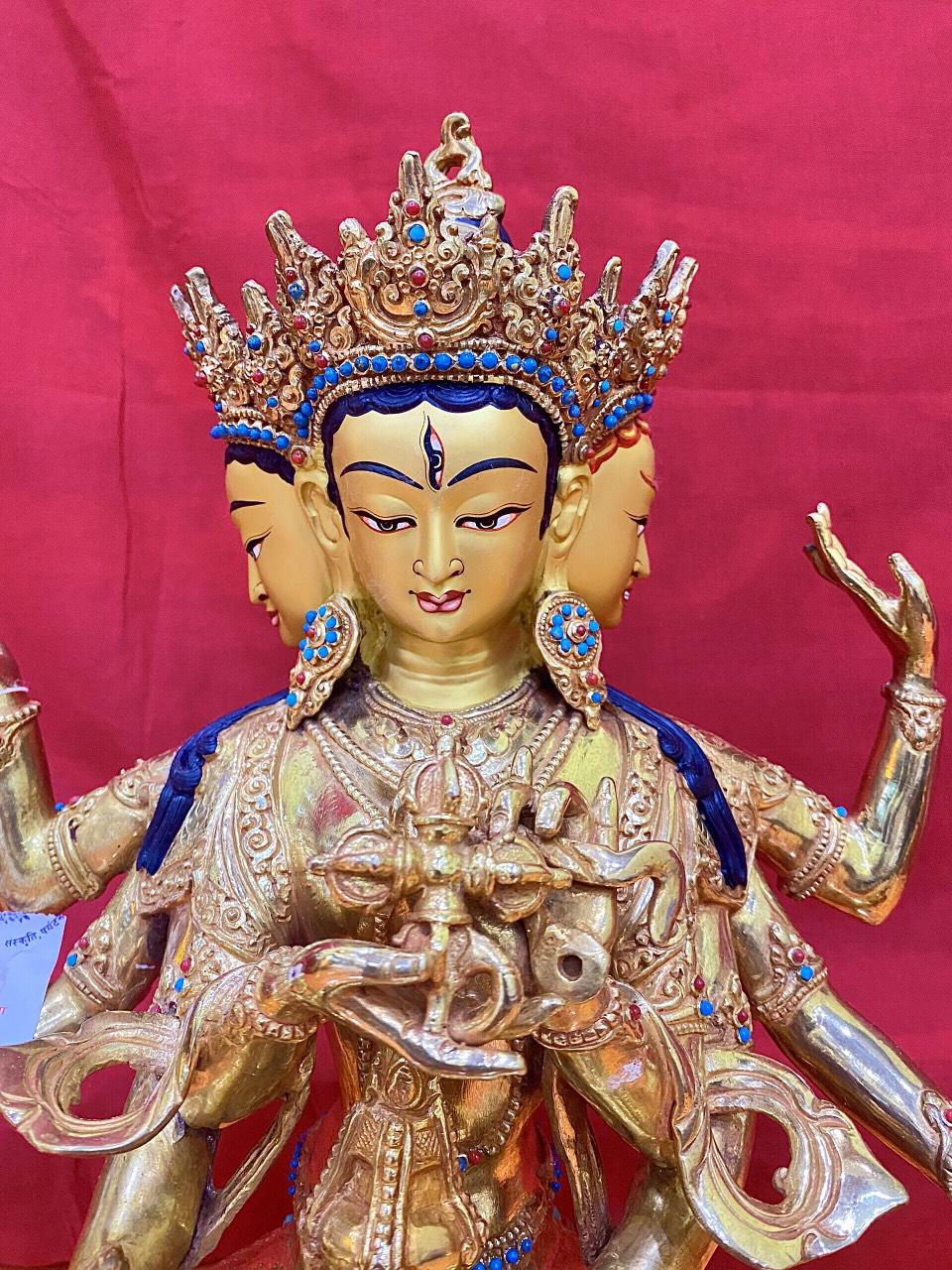 PHẬT ĐẢNH TÔN THẮNG NEPAL 37CM