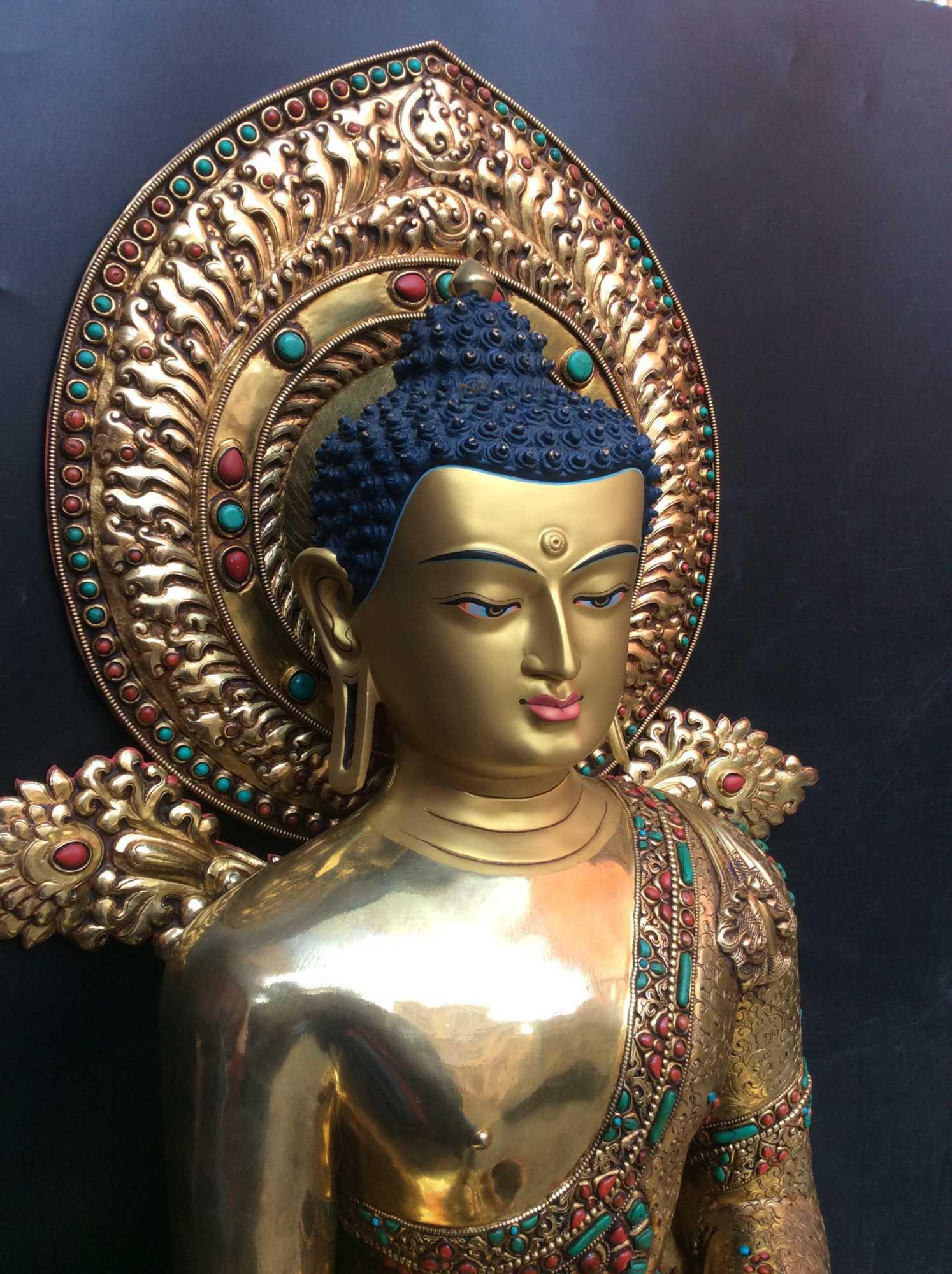 TÔN TƯỢNG THÍCH CA MÂU NI CAO CẤP NEPAL 72CM