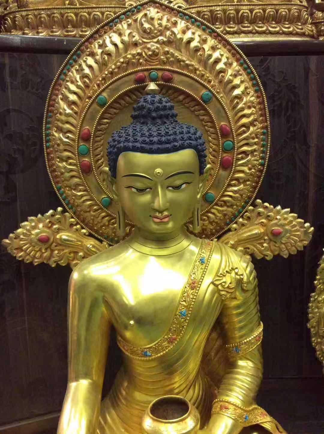 TÔN TƯỢNG THÍCH CA MÂU NI NEPAL CAO CẤP 74CM