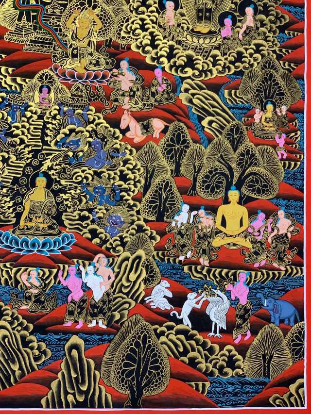 TRANH THANGKA CUỘC ĐỜI ĐỨC PHẬT THÍCH CA