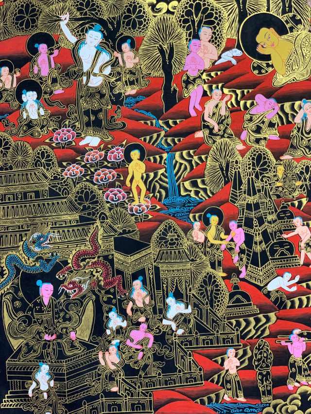 TRANH THANGKA CUỘC ĐỜI ĐỨC PHẬT THÍCH CA