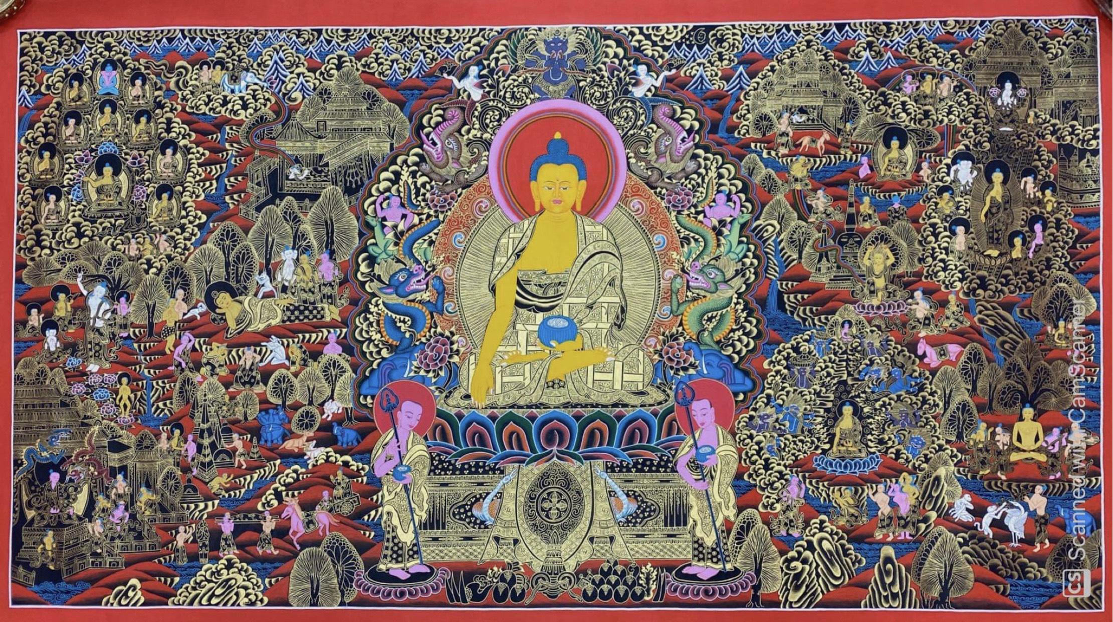 TRANH THANGKA CUỘC ĐỜI ĐỨC PHẬT THÍCH CA