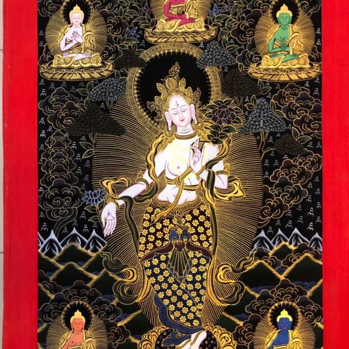 THANGKA NGÀI TARA TRẮNG