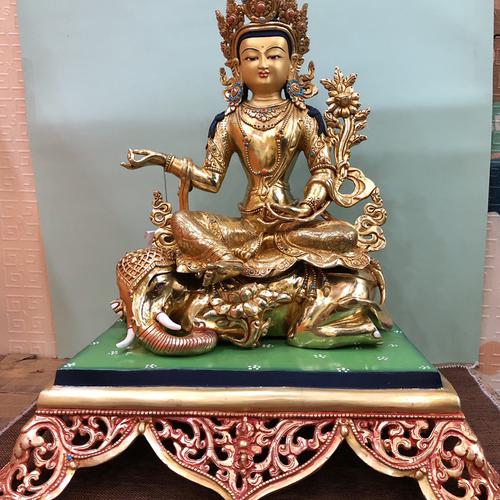 TÔN TƯỢNG PHỔ HIỀN MẬT TÔNG - NEPAL - 45CM