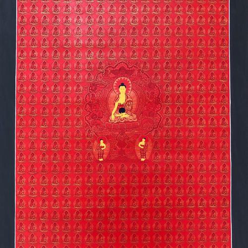 THANGKA VẼ TAY NEPAL NGÀN PHẬT TÂM ĐỨC THÍCH CA
