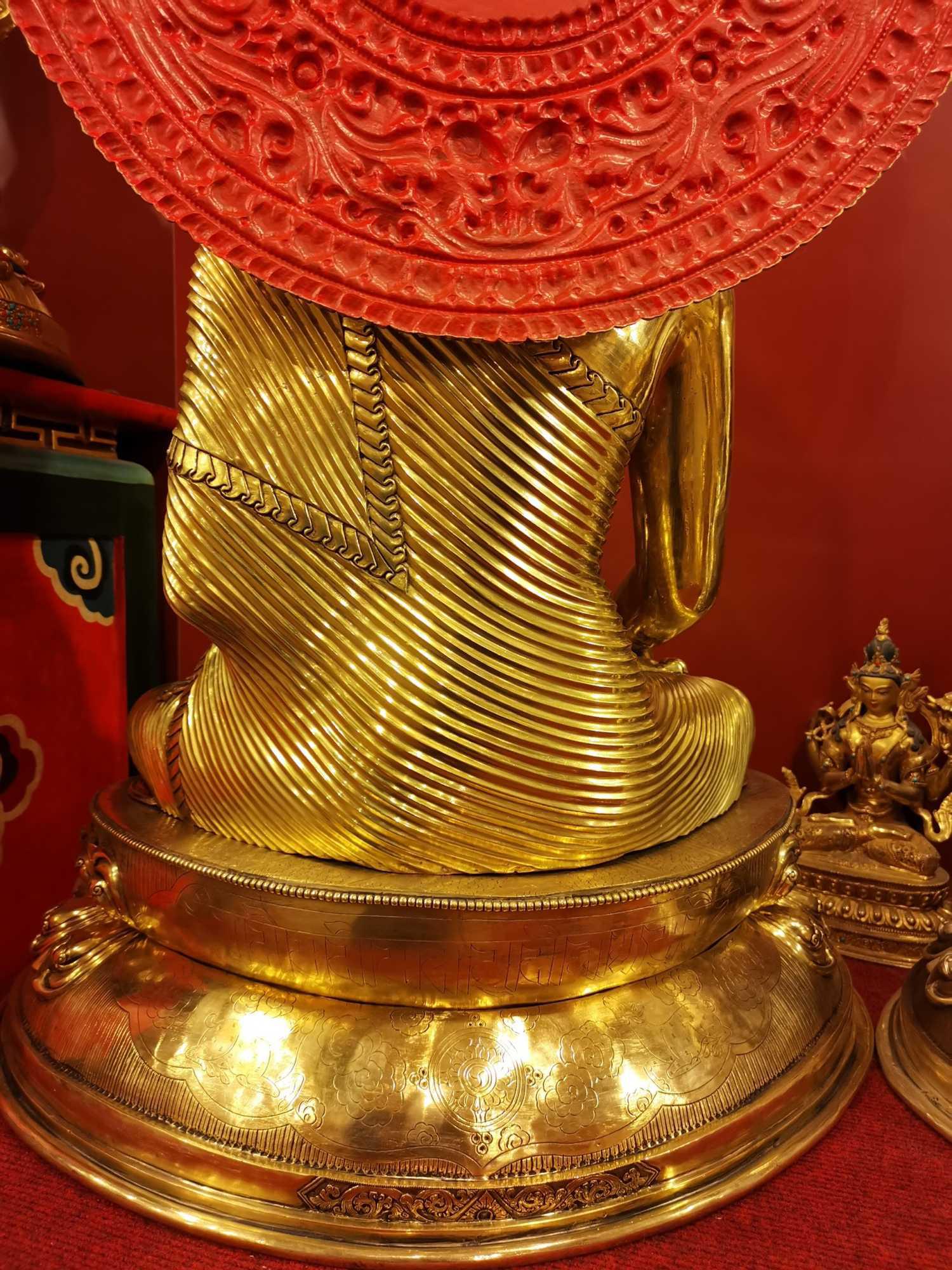 TÔN TƯỢNG THÍCH CA MÂU NI NEPAL CAO CẤP 93CM