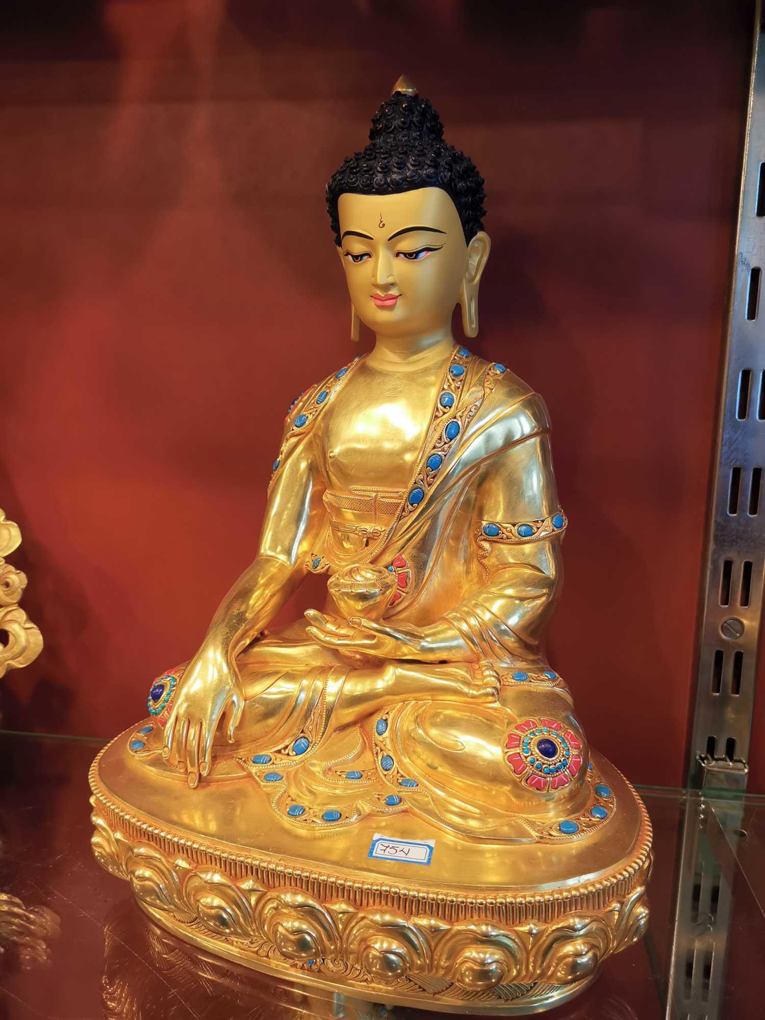 TÔN TƯỢNG THÍCH CA MÂU NI NEPAL CAO CẤP 33CM