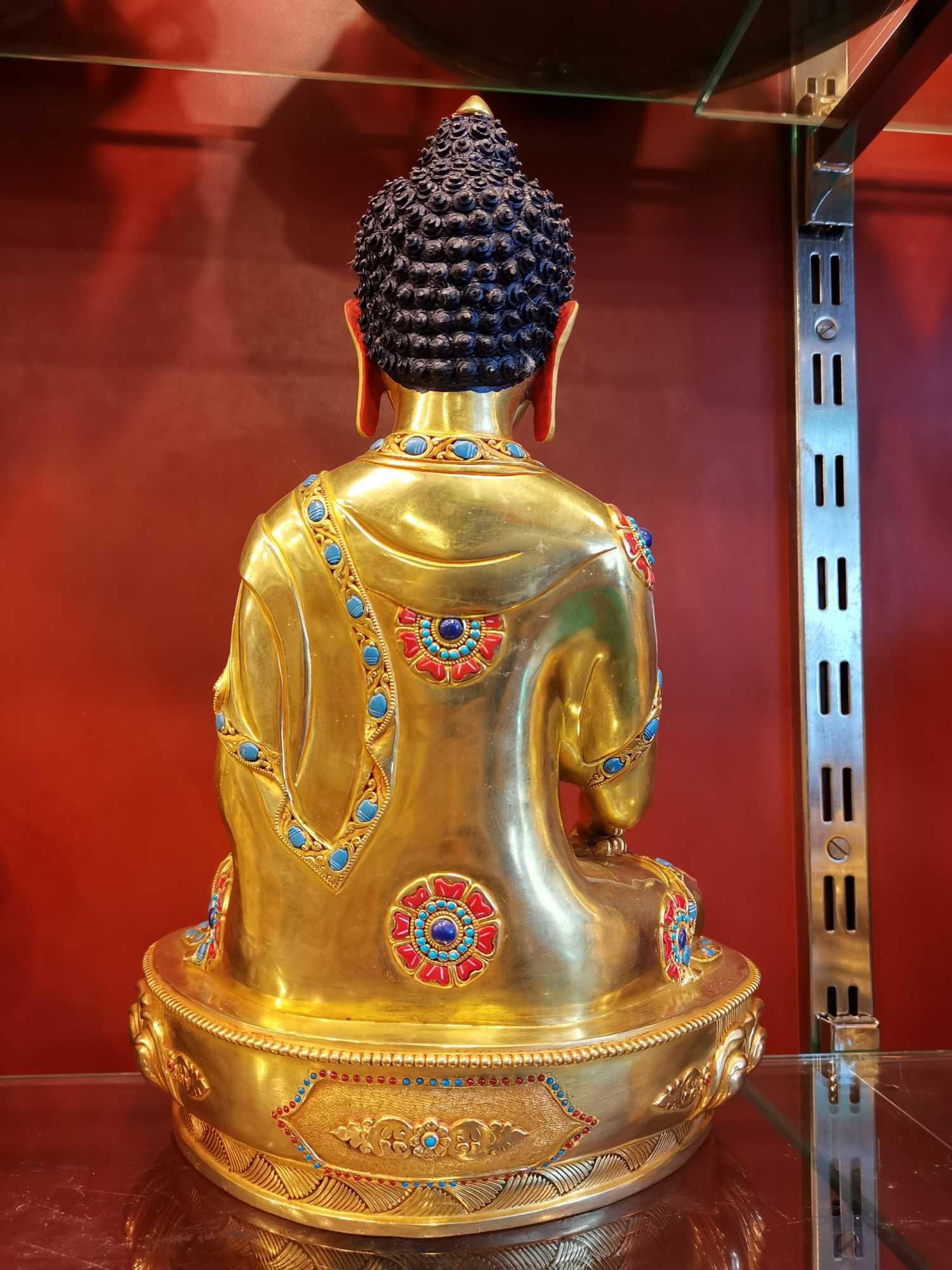 TÔN TƯỢNG THÍCH CA MÂU NI NEPAL CAO CẤP 33CM