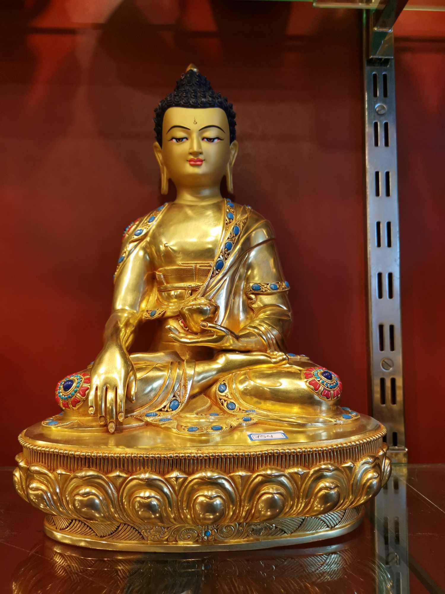 TÔN TƯỢNG THÍCH CA MÂU NI NEPAL CAO CẤP 33CM