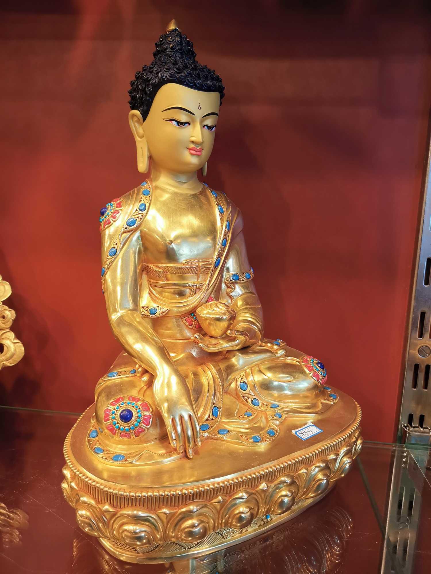 TÔN TƯỢNG THÍCH CA MÂU NI NEPAL CAO CẤP 33CM