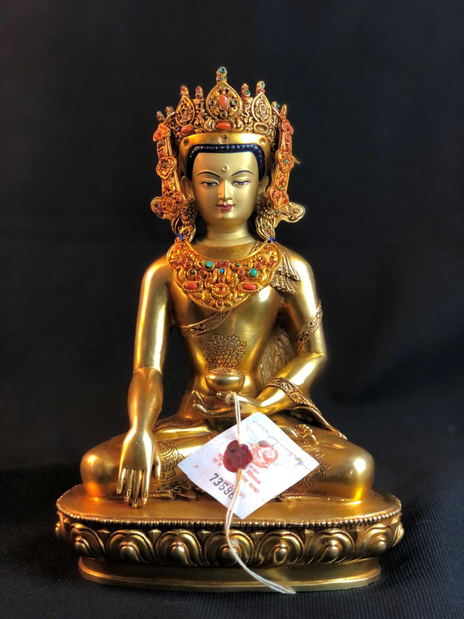 TÔN TƯỢNG ĐỨC THÍCH CA MÂU NI HÌNH TƯỚNG JOWO NEPAL 25CM