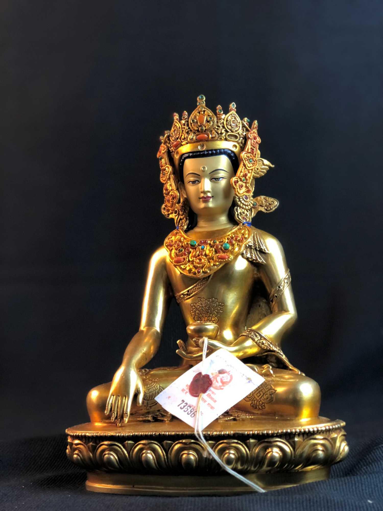 TÔN TƯỢNG ĐỨC THÍCH CA MÂU NI HÌNH TƯỚNG JOWO NEPAL 25CM