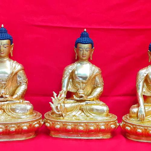 TAM THẾ PHẬT (THÍCH CA - A DI ĐÀ - DƯỢC SƯ) 33CM