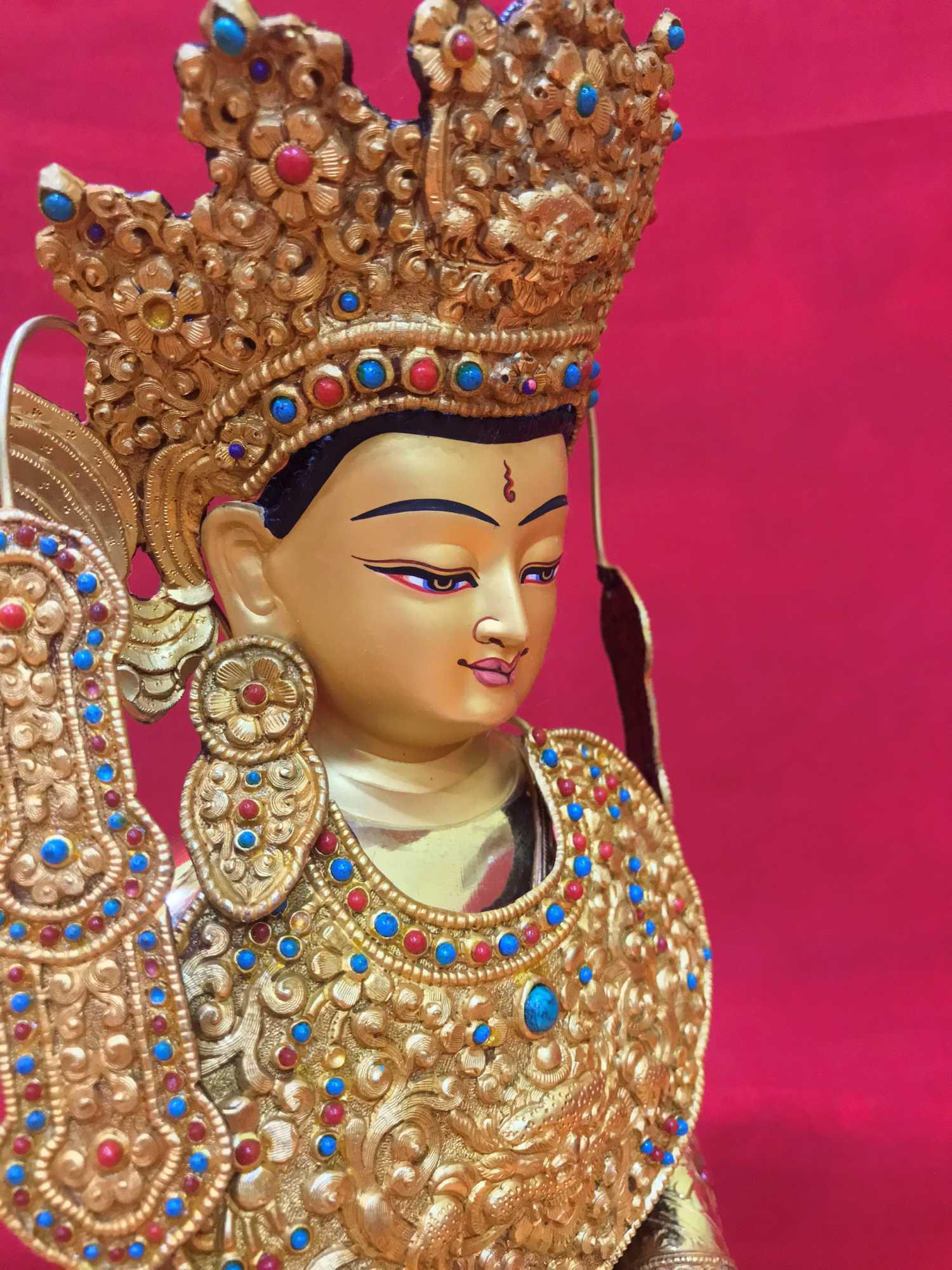 TÔN TƯỢNG THÍCH CA HÌNH TƯỚNG JOWO NEPAL 36CM