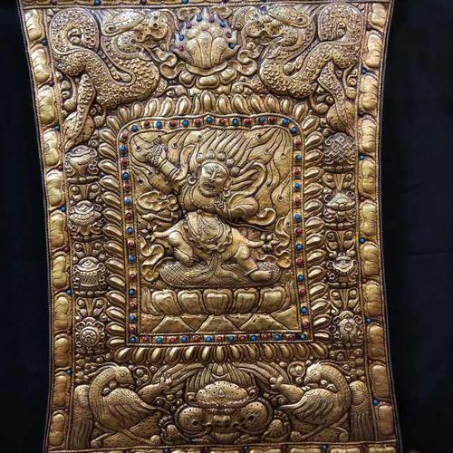 TRANH THANGKA ĐỒNG NGÀI KIM CƯƠNG THỦ NEPAL