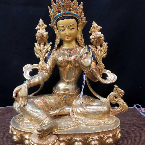 TÔN TƯỢNG ĐỨC TARA XANH 33CM
