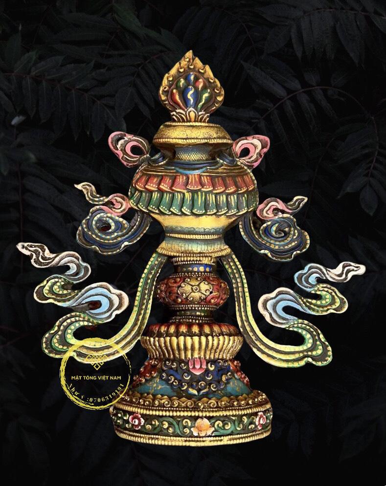 BÁT CÁT TƯỜNG ĐỒNG VẼ MÀU CAO CẤP NEPAL 23cm
