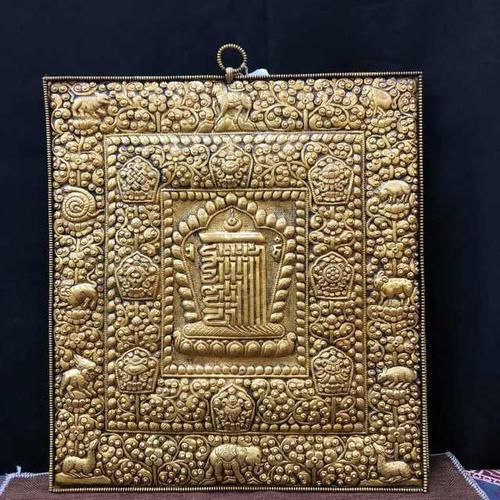 TRANH MANDALA HỢP KIM ĐỒNG NEPAL