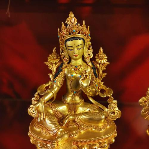 TÔN TƯỢNG TARA XANH 22CM