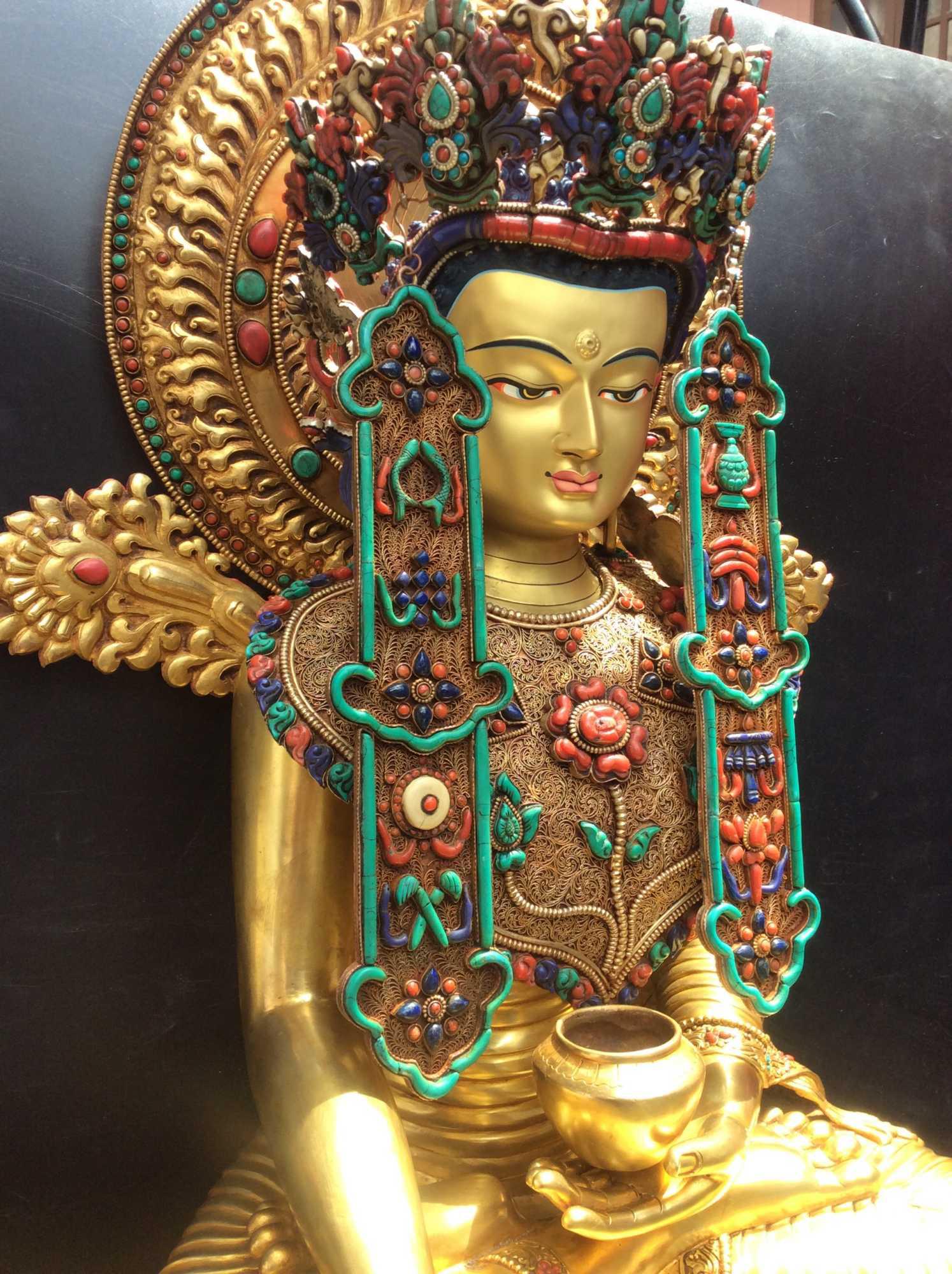 TÔN TƯỢNG THÍCH CA HÌNH TƯỚNG JOWO NEPAL 73CM