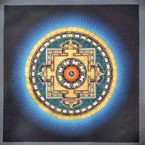 TRANH MANDALA VẼ TAY NEPAL SIZE 50X50CM ( KHÔNG TÍNH VIỀN )
