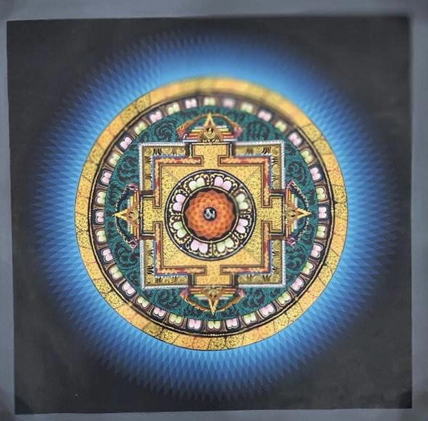 TRANH MANDALA VẼ TAY NEPAL SIZE 50X50CM ( KHÔNG TÍNH VIỀN )