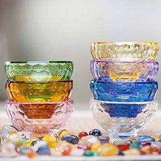 CHÉN CÚNG NƯỚC THỦY TINH 7 MÀU (BÁN LẺ)