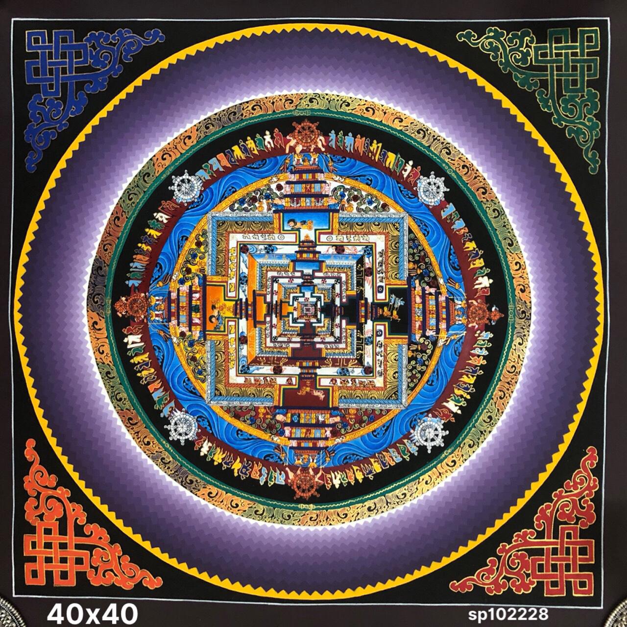 TRANH MADALA VẼ TAY NEPAL SIZE 40X40CM ( KHÔNG TÍNH VIỀN)