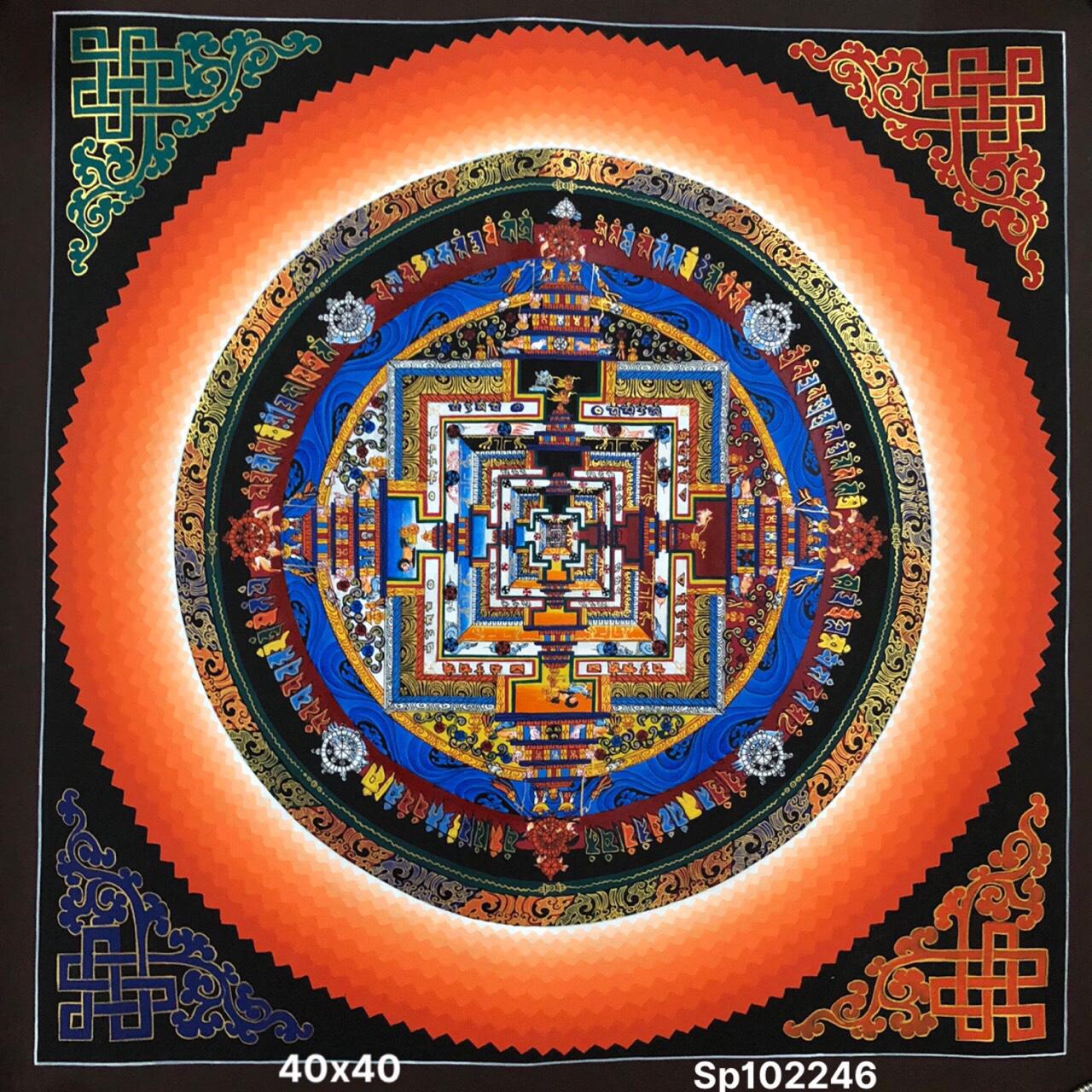 TRANH MADALA VẼ TAY NEPAL SIZE 40X40CM ( KHÔNG TÍNH VIỀN)