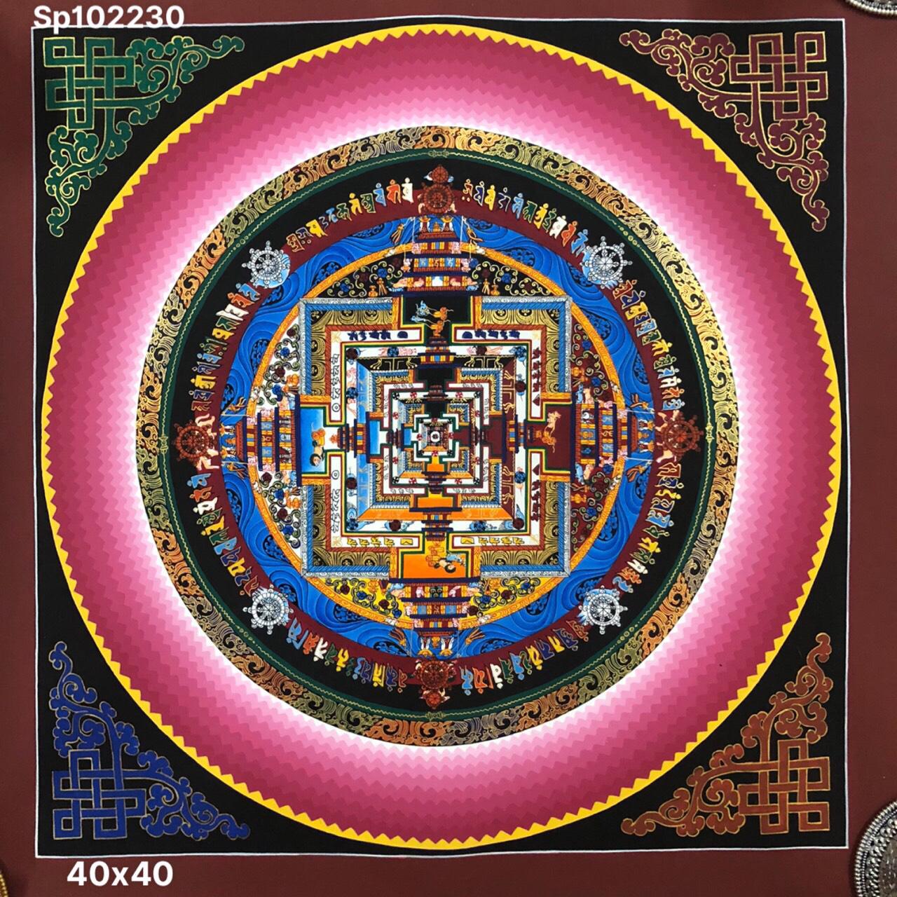 TRANH MADALA VẼ TAY NEPAL SIZE 40X40CM ( KHÔNG TÍNH VIỀN)